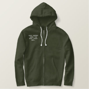 MÄNNLICHE KRANKENSCHWESTERN BESTICKTER HOODIE