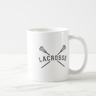 Männliche Lacrosse Team überquert Sticks Coole Far Kaffeetasse