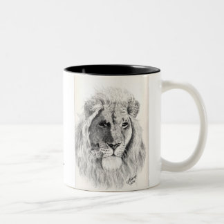Männliche Löwe-Tasse Zweifarbige Tasse