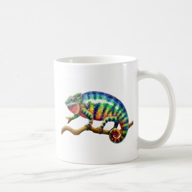 Männliche Panther-Chamäleon-Tasse Kaffeetasse (Rechts)