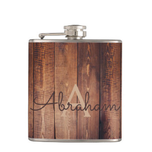 Männliche personalisierte Flasche mit Vinyl-Ummant Flachmann