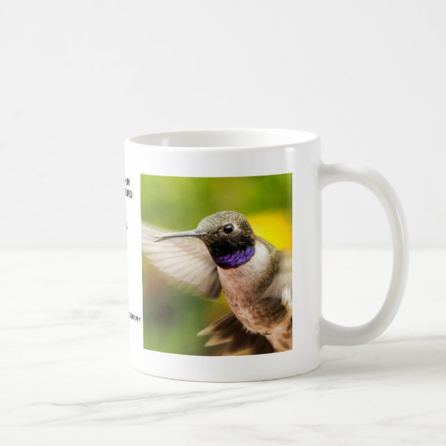 Männliche schwarze Chin-Kolibri-Tasse Kaffeetasse (Rechts)