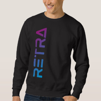 Männliche strahlende Retra Sweatshirt