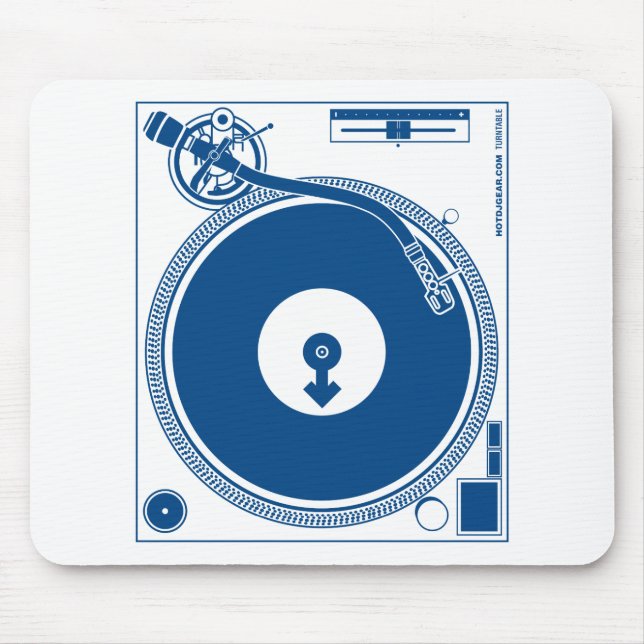 Männliche Symbol-Turntable-Plattform - Mousepad (Vorne)