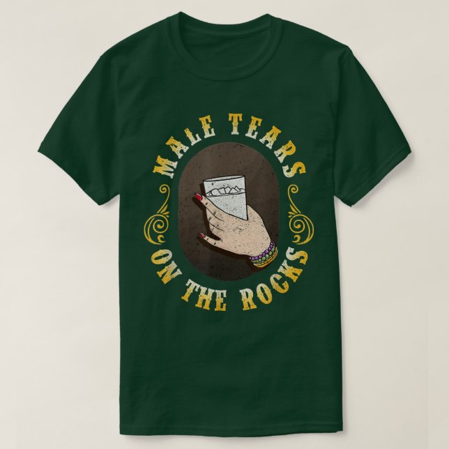 Männliche Tränen auf dem Gestein Bekleidung  T-Shirt (Design vorne)