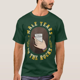 Männliche Tränen auf dem Gestein Bekleidung  T-Shirt