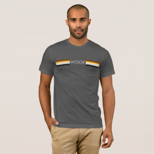 Männliche und elegante Gay-Bear-Pride-Flagge woof T-Shirt