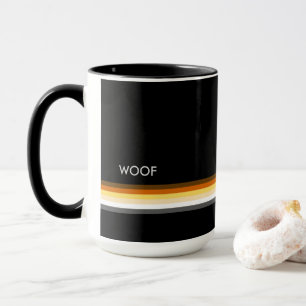 Männliche und stilvolle schwule Bären Stolz-Flagge Tasse