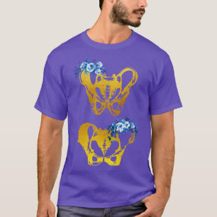 Männliche und weibliche Knochen des Beckens T-Shirt