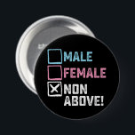 Männliche Weibchen oben nicht! Funny Transgender G Button<br><div class="desc">Männliche Weibchen oben nicht! Funny Transgender Gays Lesbian</div>
