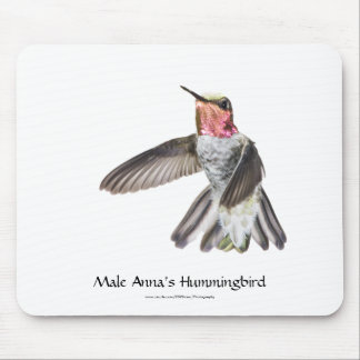 Männlicher Annas Kolibri Mousepad