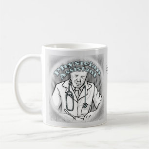 männlicher Arztassistent Kaffeetasse