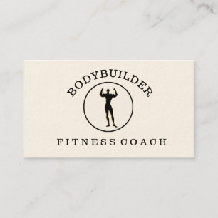 Männlicher Bodybuilder-Fitness-Athleten-Sport Visitenkarte