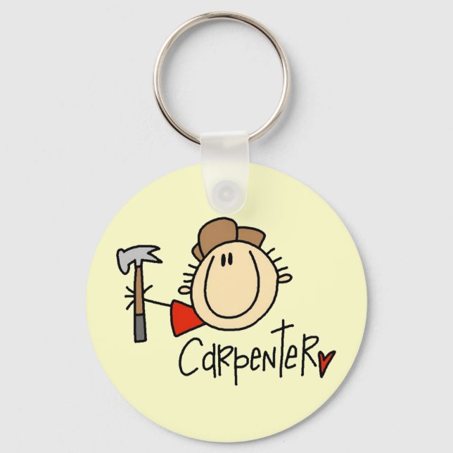 Männlicher Carpenter-Schlüsselanhänger Schlüsselanhänger (Vorderseite)