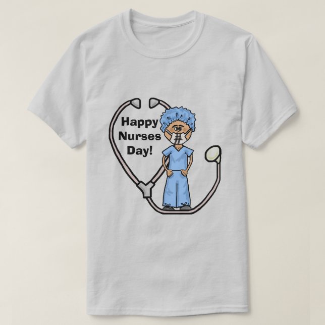 Männlicher chirurgischer Krankenpflege T - Shirt z (Design vorne)