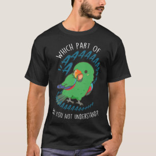 Männlicher Eclectus-Papagei Aaaa Mädchen T-Shirt