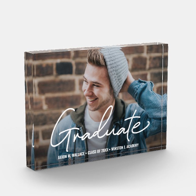 Männlicher Graduiertenrahmen für Foto (Links)