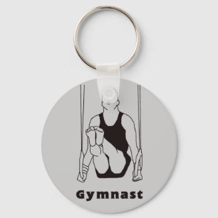 Männlicher Gymnast-Schlüsselanhänger Schlüsselanhänger