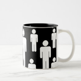 männlicher Kaffee Zweifarbige Tasse
