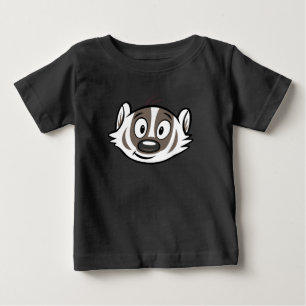 Männlicher Känguru-Dachs-Gesicht Ricky Waschbär-  Baby T-shirt
