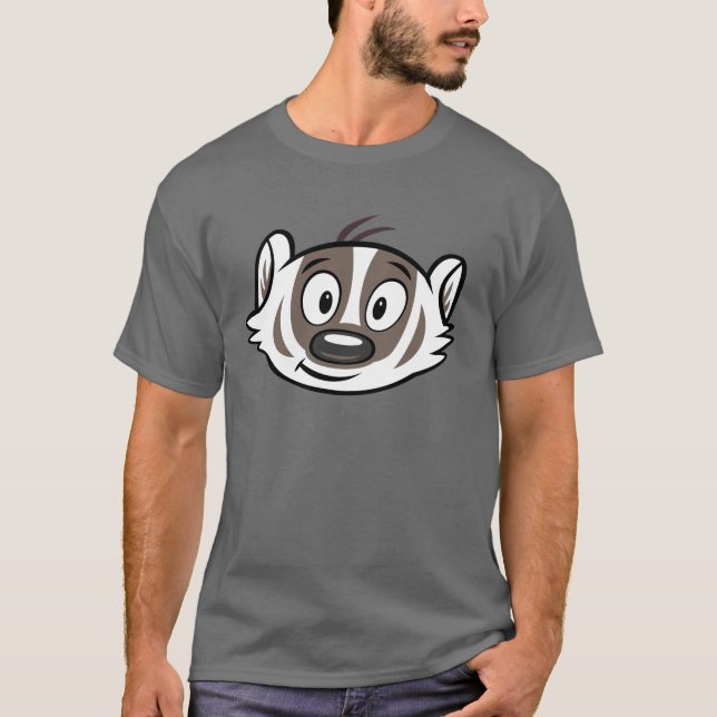 Männlicher Känguru-Dachs-Gesicht Ricky Waschbär-| T-Shirt (Vorderseite)