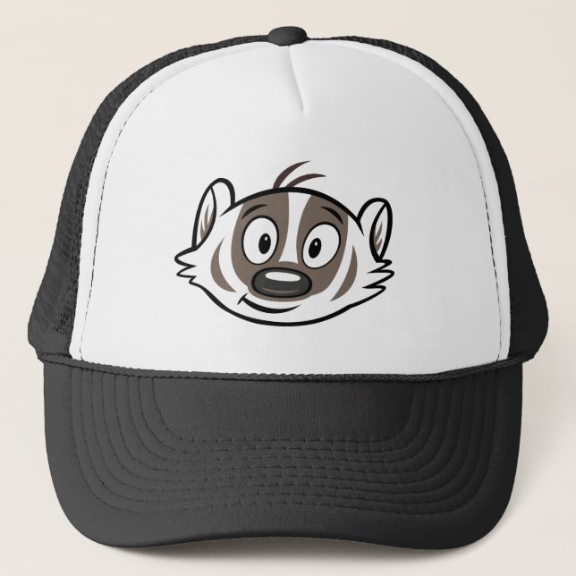 Männlicher Känguru-Dachs-Gesicht Ricky Waschbär-| Truckerkappe (Vorderseite)