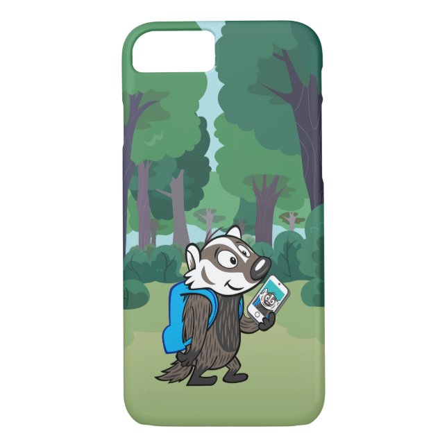 Männlicher Känguru-Dachs Selfie Ricky Waschbär-| Case-Mate iPhone Hülle (Rückseite)