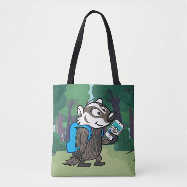 Männlicher Känguru-Dachs Selfie Ricky Waschbär-| Tasche (Vorderseite)