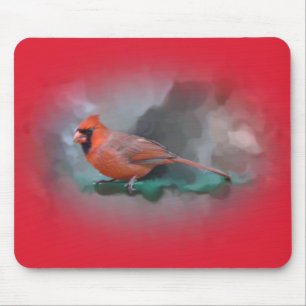 Männlicher Kardinal Songbird Mousepad