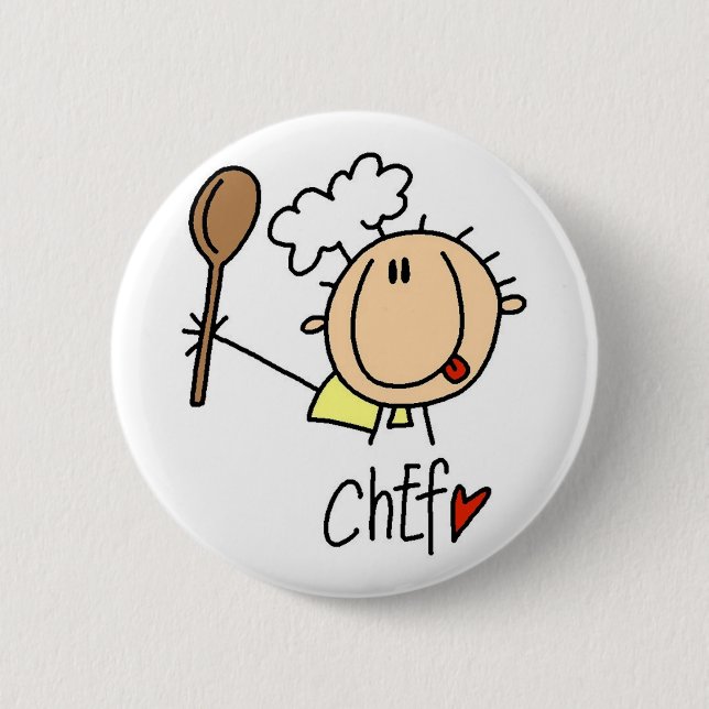 Männlicher Koch Button (Vorderseite)