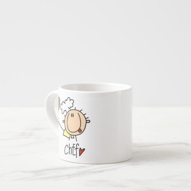 Männlicher Koch Espressotasse (Vorderseite Links)