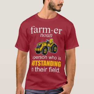 Männlicher landwirtschaftlicher Feld Farmland Ranc T-Shirt