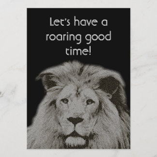 Männlicher Löwe - BIrthday Party Einladung