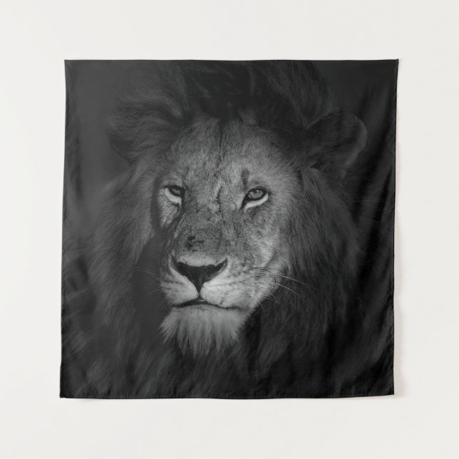 MÄNNLICHER LÖWE WANDTEPPICH (Vorderseite)