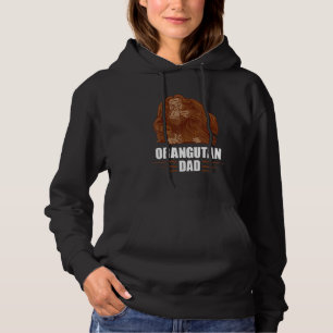 Männlicher Orang-Utan Vater Tier Vater Orang-Utan Hoodie