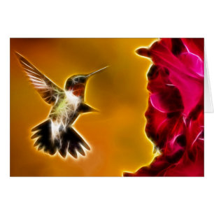 Männlicher Ruby-throated Hummingbird