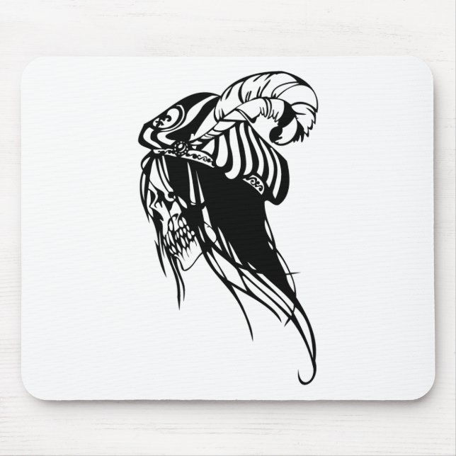 Männlicher Schädel Mousepad (Vorne)