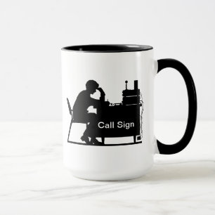 Männlicher Schinken Silhoutte an der Anlage-Tasse Tasse