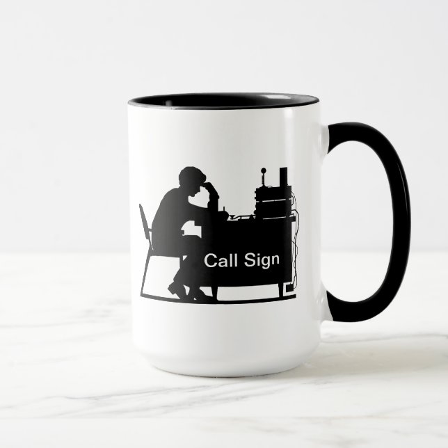 Männlicher Schinken Silhoutte an der Anlage-Tasse Tasse (Rechts)