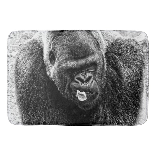 Männlicher Tieflandsilverback-Gorilla, Badematte (Vorderseite)