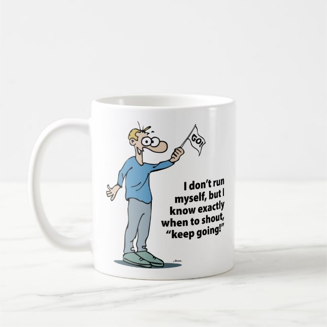 Männlicher Trainer Kaffeetasse (Links)