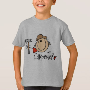 Männlicher Zimmermann T-Shirt