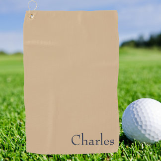 Männliches einfaches monogrammiertes professionell golfhandtuch