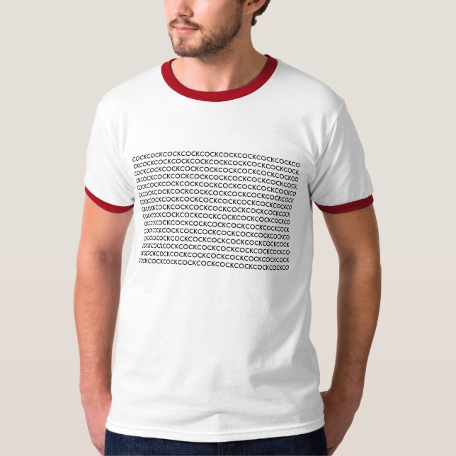 MÄNNLICHES HUHN - besonders angefertigt T-Shirt (Vorderseite)