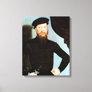 Männliches Portrait - Cranach the Young - c1564 Leinwanddruck