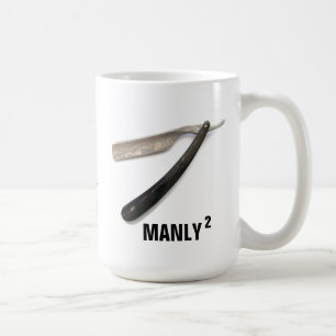 MÄNNLICHES QUADRATISCHES MONOGRAMED, DAS TASSE