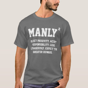 MÄNNLICHES QUADRIERT - AUSSCHUSSpassivität T-Shirt