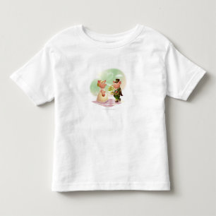 Männliches Schwein gibt einem weiblichen Schwein Kleinkind T-shirt
