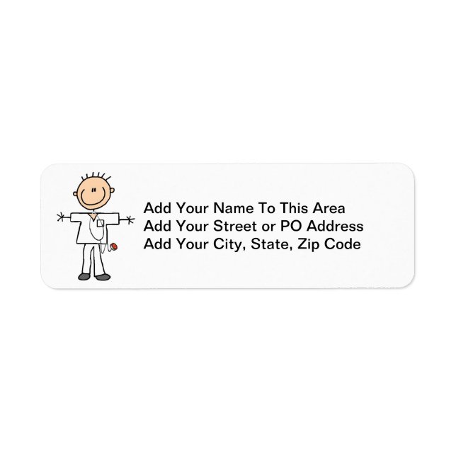 Männliches Strichmännchen Krankenschwester T - Shi (Vorne)