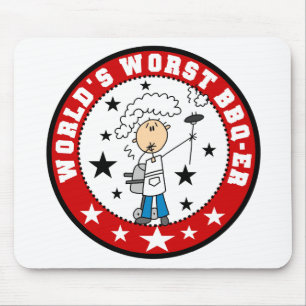 Männliches Welt-Schlechtestes-BBQ-Mauspad Mousepad